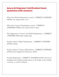 Azure AI Engineer Certification Exam questions with answers