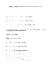 HESI A2: ANATOMY AND PHYSIOLOGY Questions And Answers 2026/2027