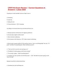 CPDT-KA Exam Review // Correct Questions & Answers | Latest 2026
