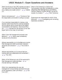 USOC Module 5 – Exam Questions and Answers