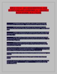 APCO CTO 6 - ALL QUIZZES/FINAL 2026 QUESTIONS AND ANSWERS | A+ GRADED | WITH EXPERT SOLUTI