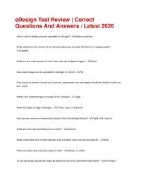 eDesign Test Review | Correct Questions And Answers / Latest 2026