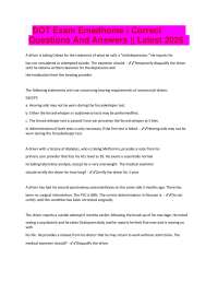 DOT Exam Emedhome | Correct Questions And Answers || Latest 2026