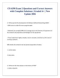 CS 6250 Exam 2 Questions and Correct Answers with Complete Solutions | Graded A+ | 2026