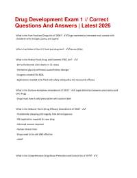 Drug Development Exam 1 // Correct Questions And Answers | Latest 2026