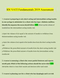 RV VATI FUNDAMENTALS 2026/2027 ASSESSMENTS Graded A+