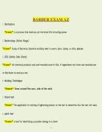 Arizona Barber Exam 2025/2026 – PDF Study Guide & Practice Questions