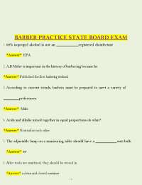 Barber Practice State Board Exam 2026 – PDF Study Guide Instant Download