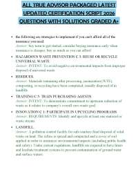 ALL TRUE ADVISOR PACKAGED LATEST UPDATED CERTIFICATION SCRIPT 2026 QUESTIONS WITH SOLUTION