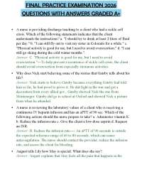 FINAL PRACTICE EXAMINATION 2026 QUESTIONS WITH ANSWERS GRADED A+