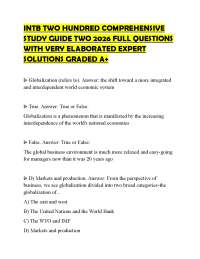 INTB TWO HUNDRED COMPREHENSIVE STUDY GUIDE TWO 2026 FULL QUESTIONS WITH VERY ELABORATED EX