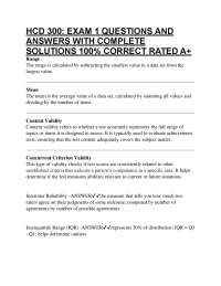 HCD 300: EXAM 1 QUESTIONS AND ANSWERS WITH COMPLETE SOLUTIONS 100% CORRECT RATED A+