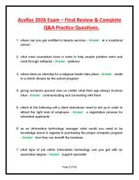 Acellus 2026 Exam – Final Review & Complete Q&A Practice Questions.