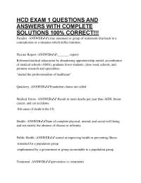 HCD EXAM 1 QUESTIONS AND ANSWERS WITH COMPLETE SOLUTIONS 100% CORRECT!!!