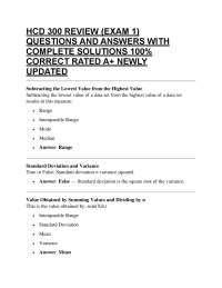 HCD 300 REVIEW (EXAM 1) QUESTIONS AND ANSWERS WITH COMPLETE SOLUTIONS 100% CORRECT RATE