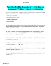 PCCSA Exam Questions & Answers | Verified 2026