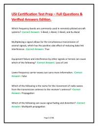 USI Certification Test Prep – Full Questions & Verified Answers Edition.