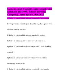 Siemens Level 1 sample exam| Actual exam questions and 100% correct answers| 2026