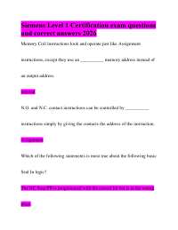 Siemens Level 1 Certification exam questions and correct answers 2026