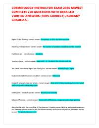 Cosmetology Instructor Exam 2025 – 250 Verified Questions with Detailed Answers (Complete