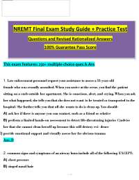 NREMT PRACTICE QUESTIONS (2026/2027) | 250+ MCQs | Rationalized Answers | EMT Prep | PDF