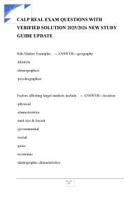 CALP REAL EXAM QUESTIONS WITH VERIFIED SOLUTION 2025/2026 NEW STUDY GUIDE UPDATE