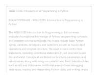 WGU D335 Introduction to Programming in Python ACTUAL EXAM ALL QUESTIONS AND CORRECT ANSWE