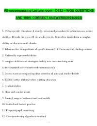 WGU D152 Inclusive Classroom (2026/2027) | MTSS & Teaching Strategies Q&A (PDF)