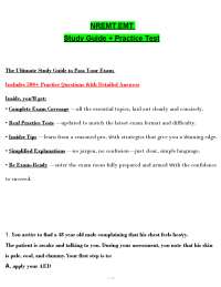NREMT PRACTICE QUESTIONS FINAL EXAM (2026/2027) | 500+ Qs | EMT Prep | PDF