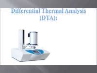 Differential Thermal Analysis (DTA)