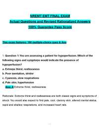NREMT FINAL EXAM STUDY GUIDE (2026/2027) | 150 MCQs | EMT Prep | PDF