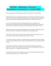 PCCSA Exam / Correct Questions & Answers | Latest 2026