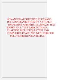 Advanced Accounting in Canada – Comprehensive Study Guide & Reference