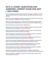 NCTI 2-3 EXAM | QUESTIONS AND ANSWERS | NEWEST EXAM 2026-2027 | 100% PASS!!