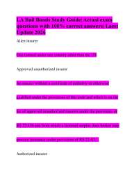 LA Bail Bonds Study Guide| Actual exam questions with 100% correct answers| Laest 2026