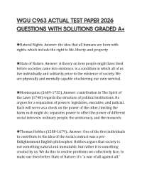 WGU C963 ACTUAL TEST PAPER 2026 QUESTIONS WITH SOLUTIONS GRADED A+
