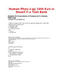 Test Bank Vander’s Human Physiology, 15th Edition by Widmaier – Chapters 1–18
