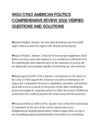 WGU C963 AMERICAN POLITICS COMPREHENSIVE REVIEW 2026 VERIFIED QUESTIONS AND SOLUTIONS