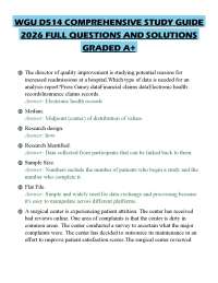 WGU D514 COMPREHENSIVE STUDY GUIDE 2026 FULL QUESTIONS AND SOLUTIONS GRADED A+