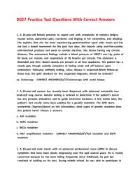 D027 Practice Test Questions With Correct Answers