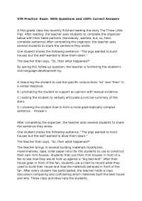 STR Practice Exam With Questions and 100% Correct Answers