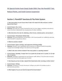PA Special Points Exam Study Guide 2026 – Pass the PennDOT Test, Reduce Points & Avoid Lic