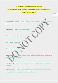 NJ PROPERTY PRODUCER EXAM NEWEST, ACTUAL EXAM 250 QUESTIONS AND CORRECT DETAILED ANSWERS
