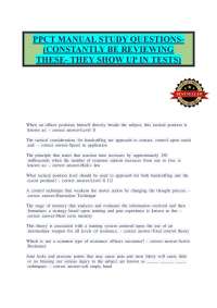 PPCT Manual Study Guide and Exam Preparation Resource – Comprehensive Review of Pressure