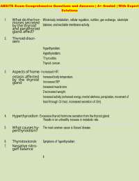 ABSITE Exam Comprehensive Questions and Answers | A+ Graded | With Expert Solutions