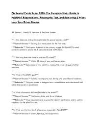 PA Special Points Exam 2026 – PennDOT Written Exam Study Guide & What to Expect