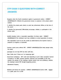 CITP EXAM 3 QUESTIONS WITH CORRECT ANSWERS