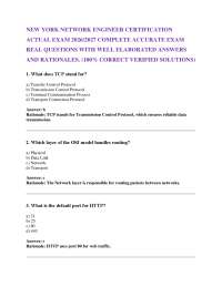 NEW YORK NETWORK ENGINEER CERTIFICATION ACTUAL EXAM 2026/2027 COMPLETE ACCURATE EXAM REA