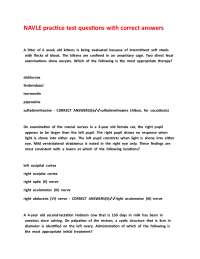 NAVLE practice test questions with correct answers