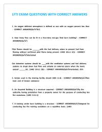 LFTI EXAM QUESTIONS WITH CORRECT ANSWERS